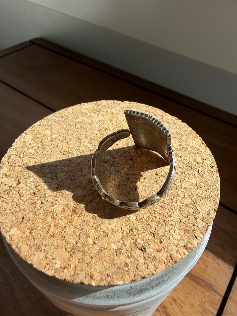 Handcrafted Vintage Finnish Spoon Ring Size 13 - Picture 3 of 6